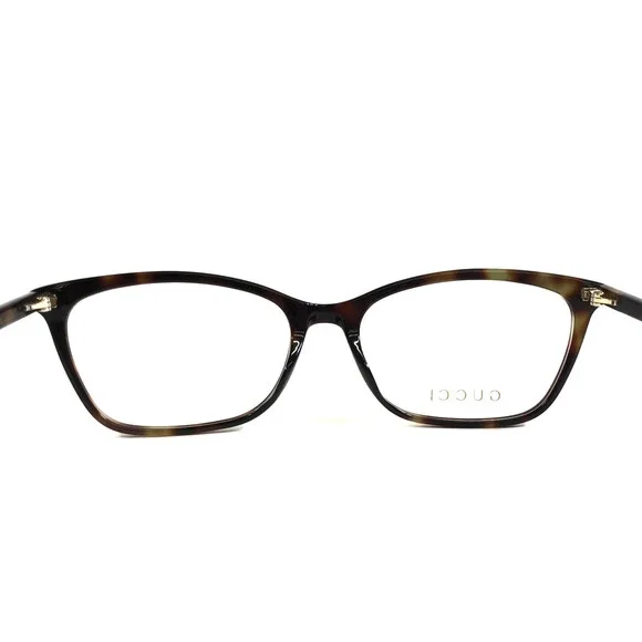 Gucci Eyeglasses Frames GG1930O 004 Tortoise Blue Red Cat Eye Full Rim 55-16-140 - Picture 9 of 12